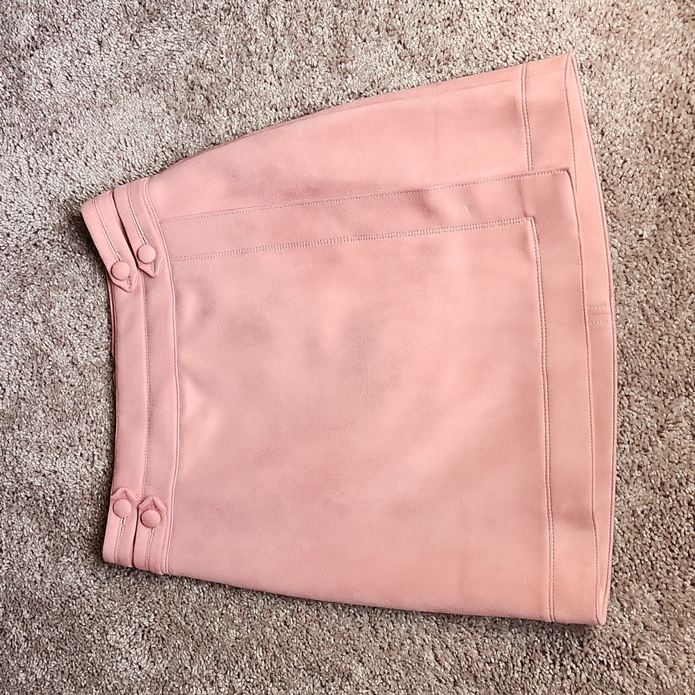 White House Black Market Blush Pink A-Line Skirt